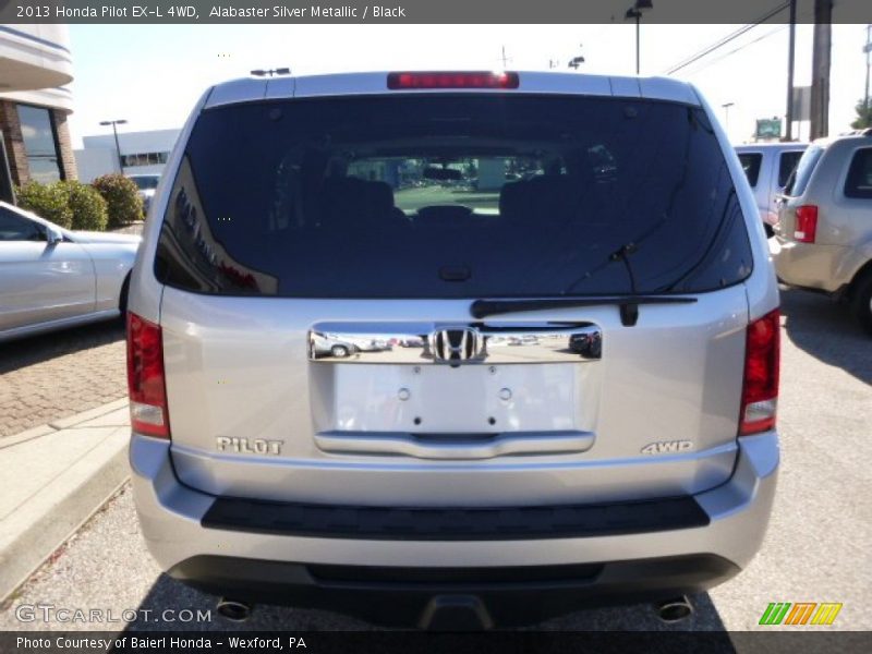 Alabaster Silver Metallic / Black 2013 Honda Pilot EX-L 4WD