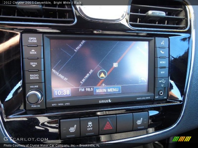 Bright White / Black 2012 Chrysler 200 S Convertible