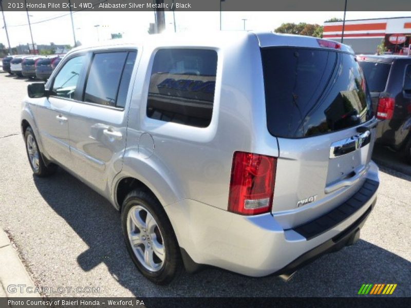 Alabaster Silver Metallic / Black 2013 Honda Pilot EX-L 4WD