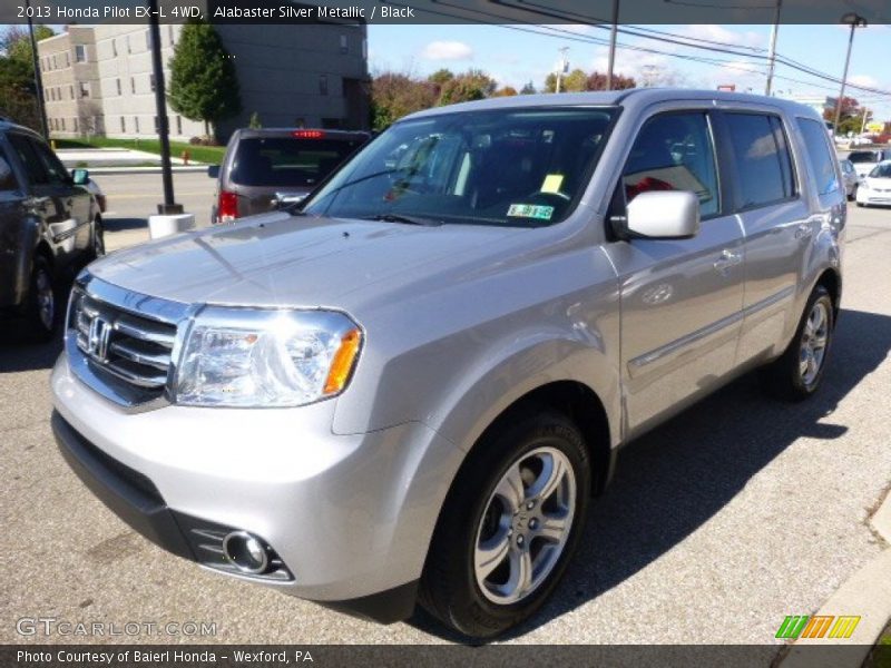 Alabaster Silver Metallic / Black 2013 Honda Pilot EX-L 4WD