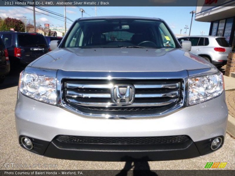 Alabaster Silver Metallic / Black 2013 Honda Pilot EX-L 4WD