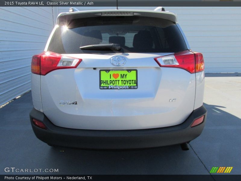 Classic Silver Metallic / Ash 2015 Toyota RAV4 LE
