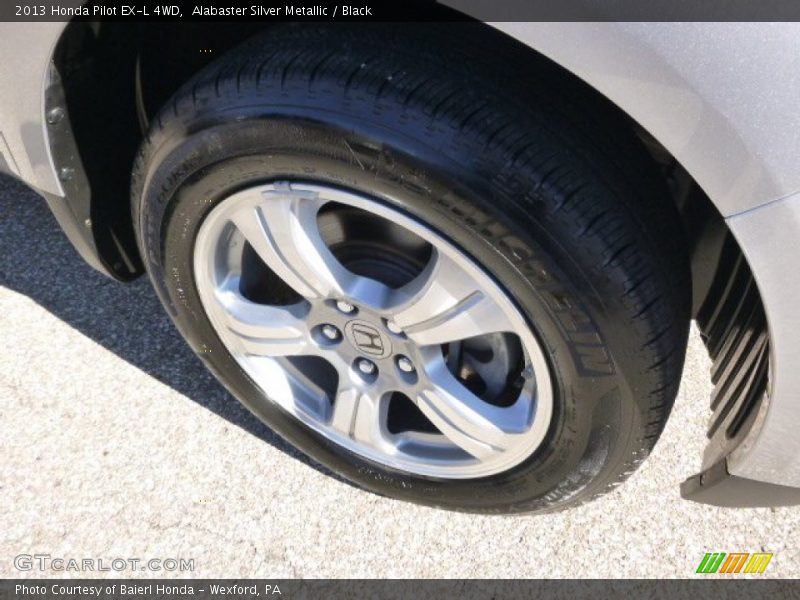 Alabaster Silver Metallic / Black 2013 Honda Pilot EX-L 4WD