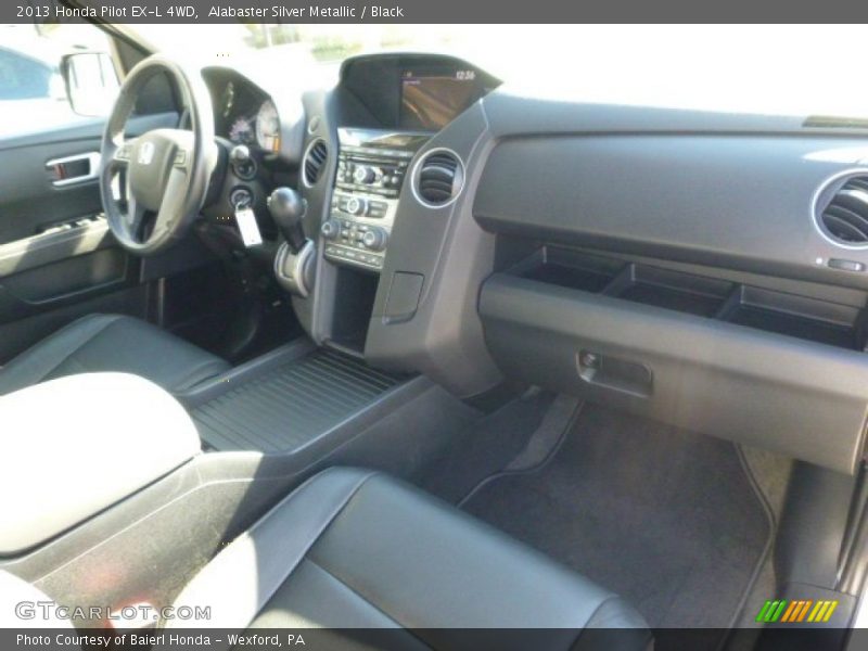 Alabaster Silver Metallic / Black 2013 Honda Pilot EX-L 4WD
