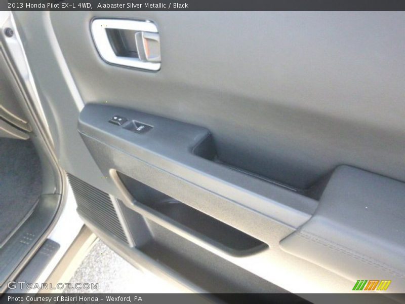 Alabaster Silver Metallic / Black 2013 Honda Pilot EX-L 4WD