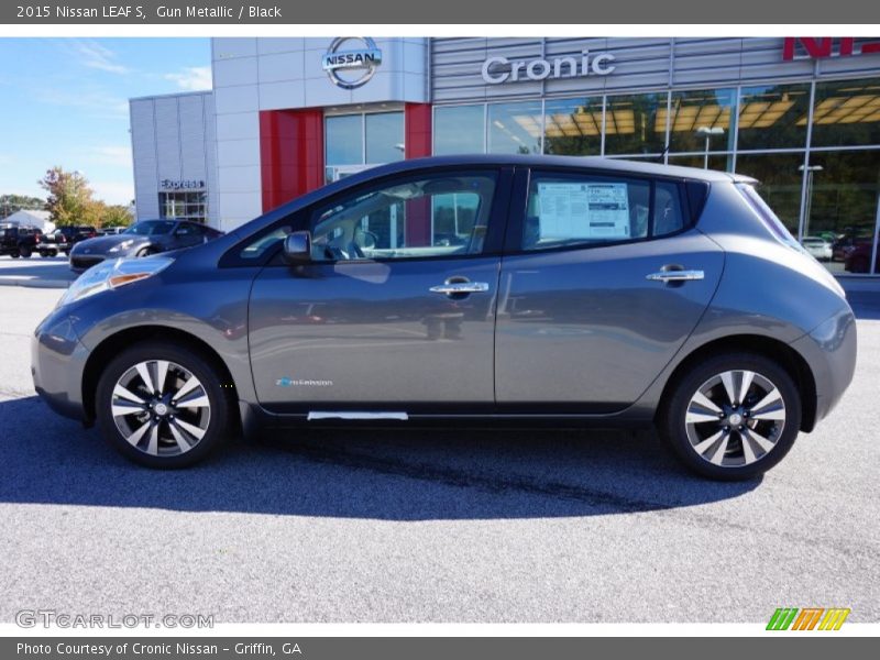 Gun Metallic / Black 2015 Nissan LEAF S