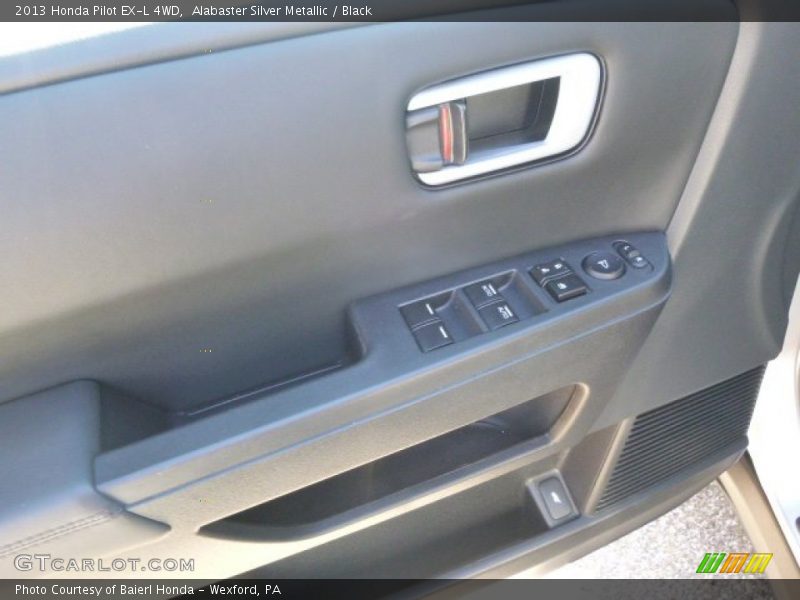 Alabaster Silver Metallic / Black 2013 Honda Pilot EX-L 4WD