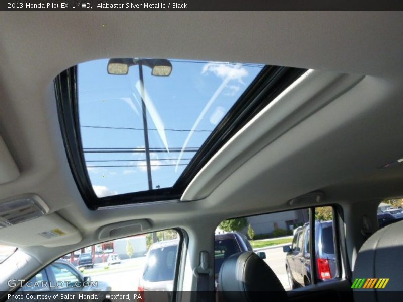 Alabaster Silver Metallic / Black 2013 Honda Pilot EX-L 4WD