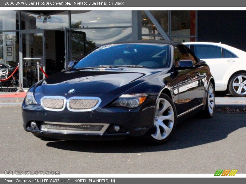 Monaco Blue Metallic / Black 2006 BMW 6 Series 650i Convertible