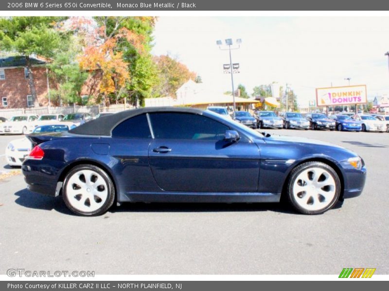 Monaco Blue Metallic / Black 2006 BMW 6 Series 650i Convertible