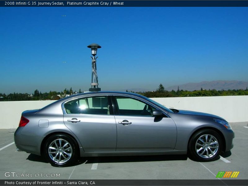 Platinum Graphite Gray / Wheat 2008 Infiniti G 35 Journey Sedan