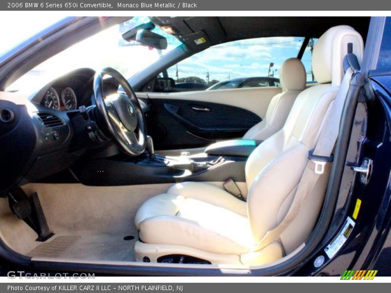 Monaco Blue Metallic / Black 2006 BMW 6 Series 650i Convertible