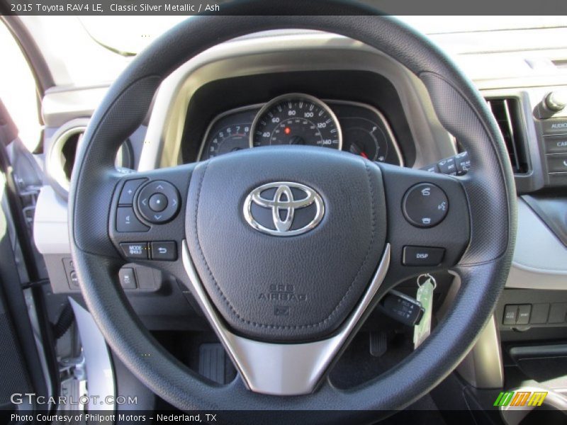 Classic Silver Metallic / Ash 2015 Toyota RAV4 LE