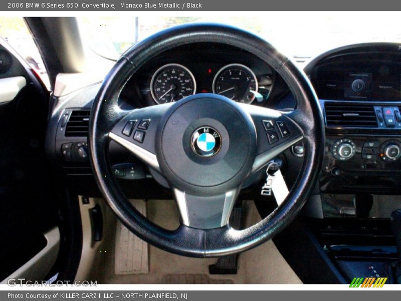 Monaco Blue Metallic / Black 2006 BMW 6 Series 650i Convertible