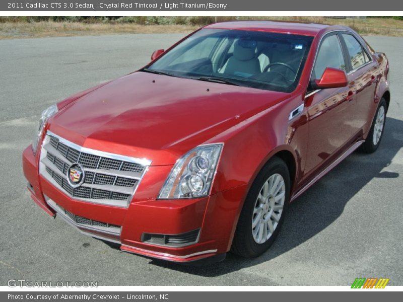Crystal Red Tintcoat / Light Titanium/Ebony 2011 Cadillac CTS 3.0 Sedan