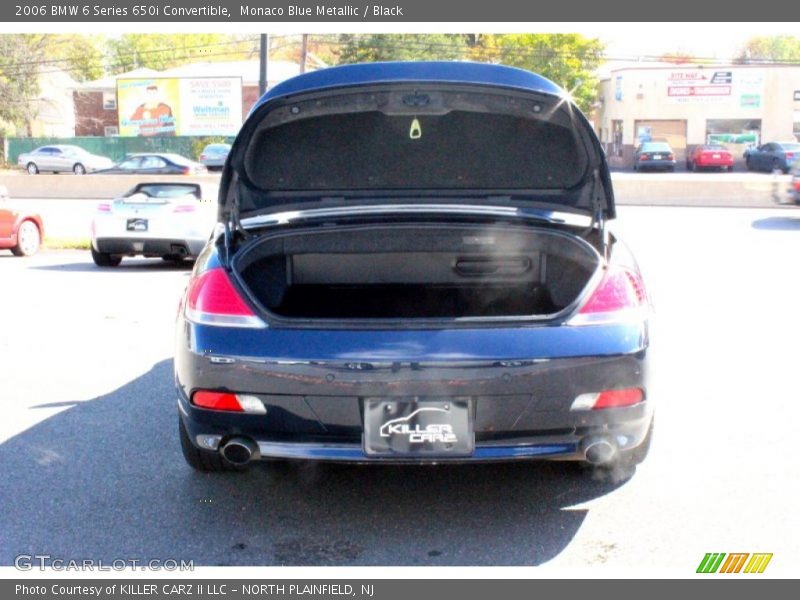 Monaco Blue Metallic / Black 2006 BMW 6 Series 650i Convertible