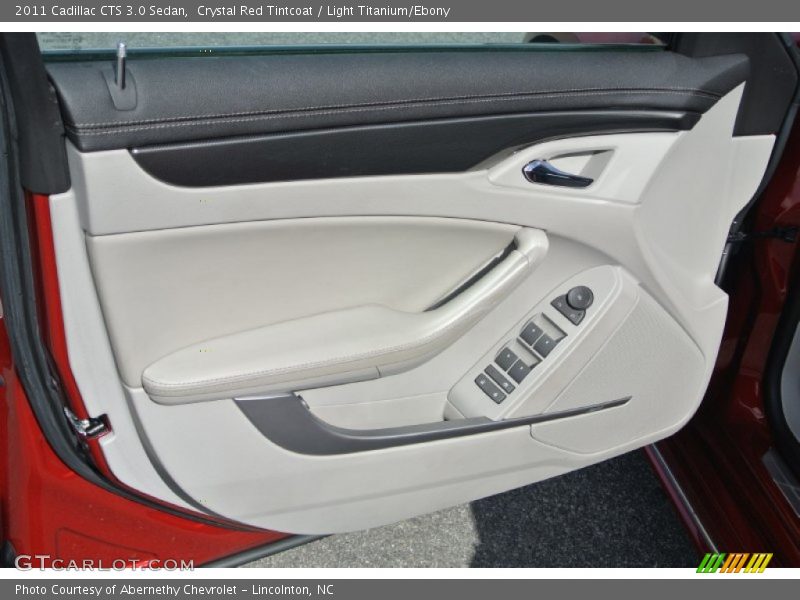 Crystal Red Tintcoat / Light Titanium/Ebony 2011 Cadillac CTS 3.0 Sedan