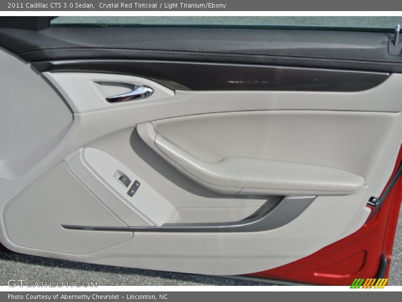 Crystal Red Tintcoat / Light Titanium/Ebony 2011 Cadillac CTS 3.0 Sedan
