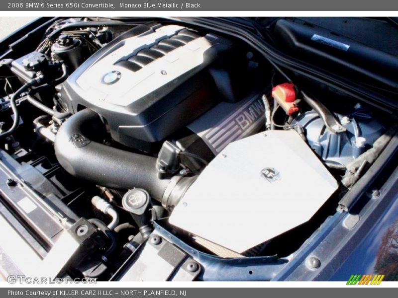 Monaco Blue Metallic / Black 2006 BMW 6 Series 650i Convertible