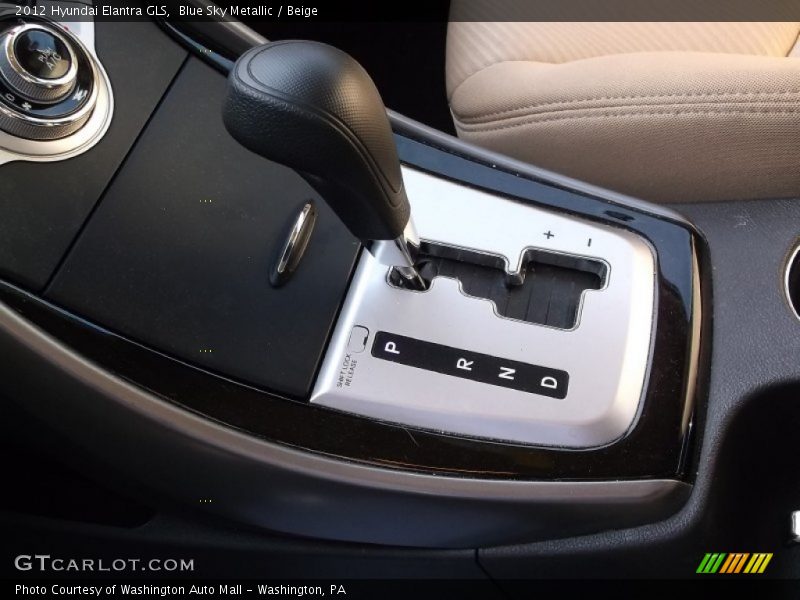Blue Sky Metallic / Beige 2012 Hyundai Elantra GLS