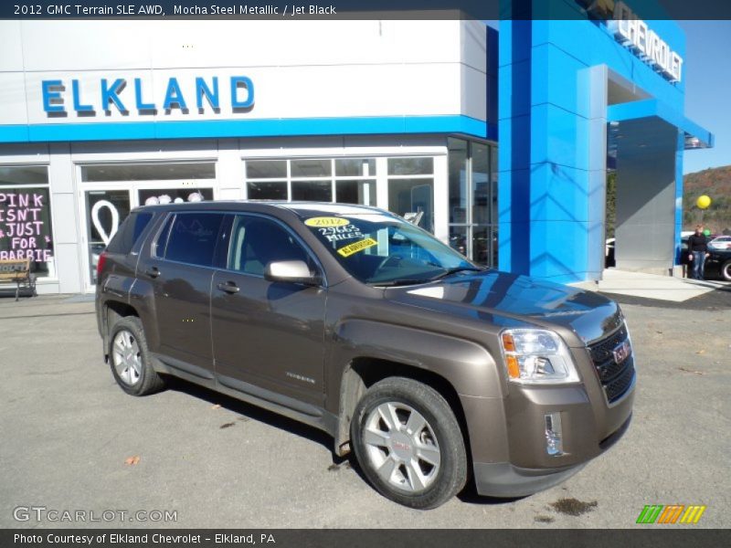 Mocha Steel Metallic / Jet Black 2012 GMC Terrain SLE AWD