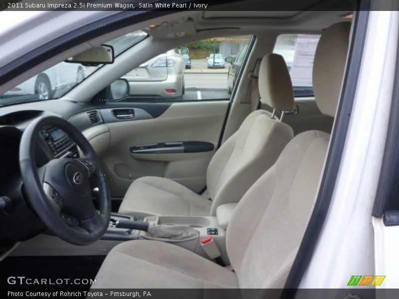 Satin White Pearl / Ivory 2011 Subaru Impreza 2.5i Premium Wagon