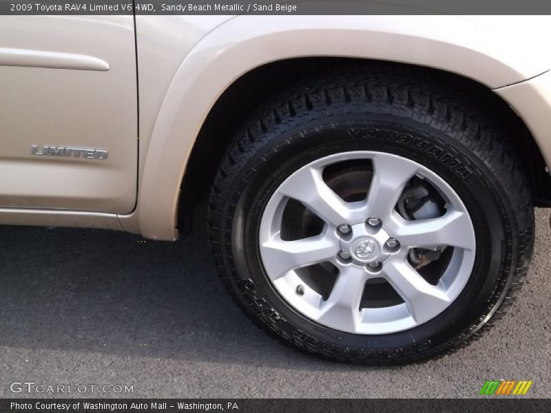 Sandy Beach Metallic / Sand Beige 2009 Toyota RAV4 Limited V6 4WD