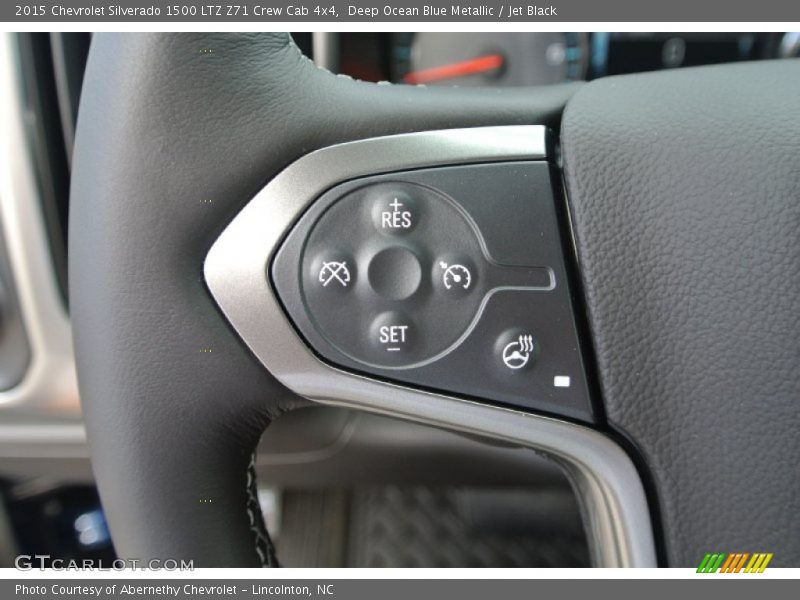 Deep Ocean Blue Metallic / Jet Black 2015 Chevrolet Silverado 1500 LTZ Z71 Crew Cab 4x4