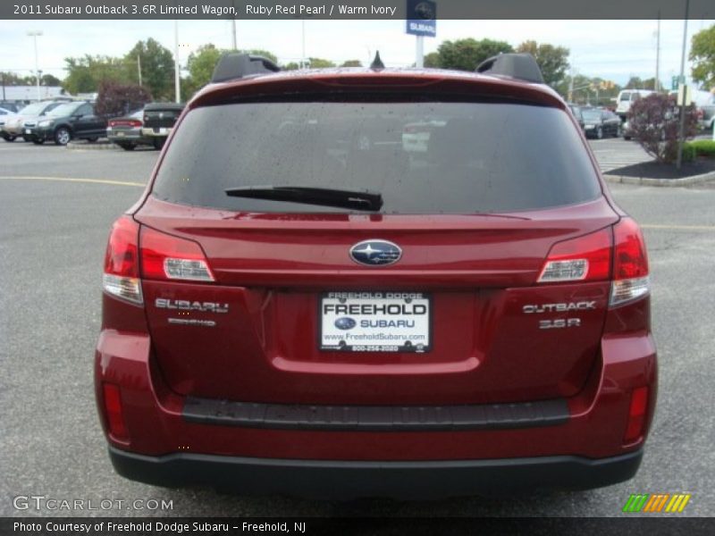 Ruby Red Pearl / Warm Ivory 2011 Subaru Outback 3.6R Limited Wagon