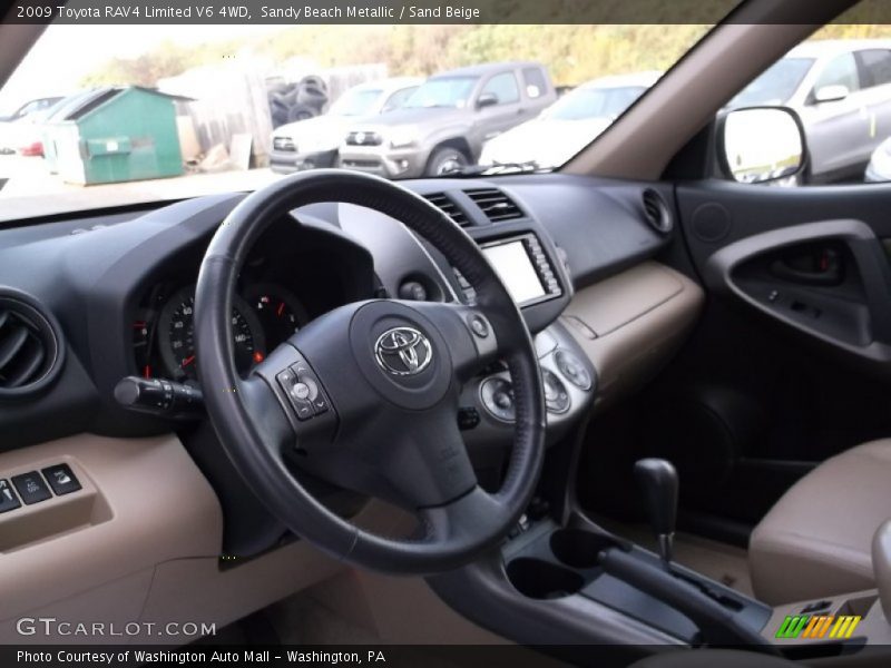 Sandy Beach Metallic / Sand Beige 2009 Toyota RAV4 Limited V6 4WD