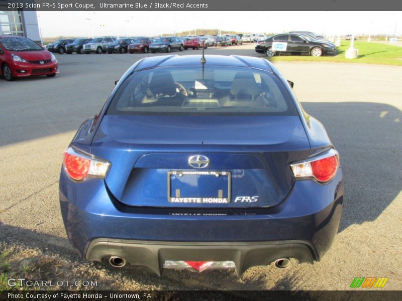 Ultramarine Blue / Black/Red Accents 2013 Scion FR-S Sport Coupe