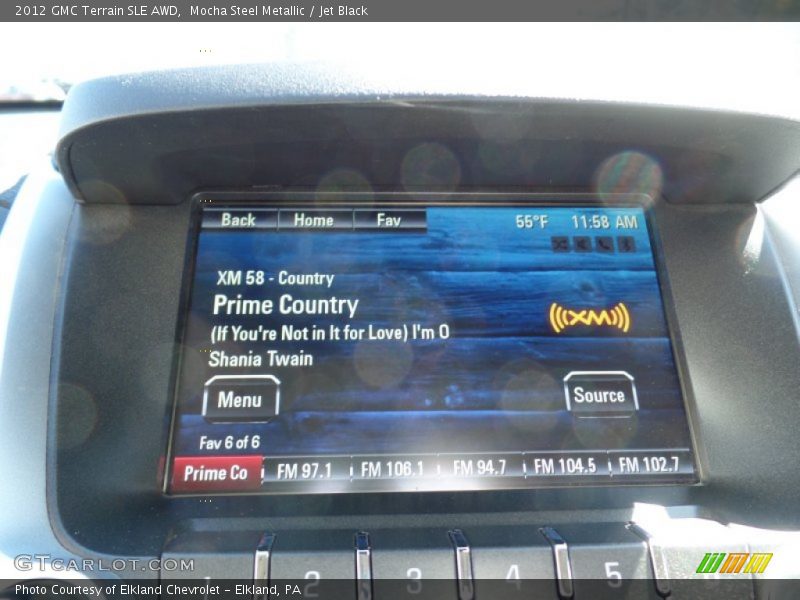 Mocha Steel Metallic / Jet Black 2012 GMC Terrain SLE AWD