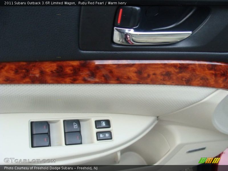 Ruby Red Pearl / Warm Ivory 2011 Subaru Outback 3.6R Limited Wagon