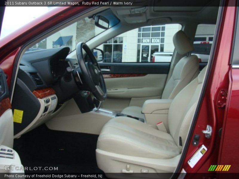 Ruby Red Pearl / Warm Ivory 2011 Subaru Outback 3.6R Limited Wagon