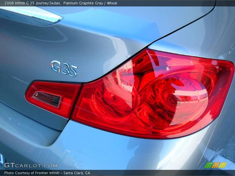 Platinum Graphite Gray / Wheat 2008 Infiniti G 35 Journey Sedan
