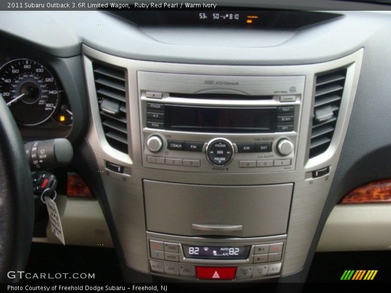 Ruby Red Pearl / Warm Ivory 2011 Subaru Outback 3.6R Limited Wagon