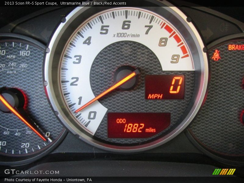 Ultramarine Blue / Black/Red Accents 2013 Scion FR-S Sport Coupe