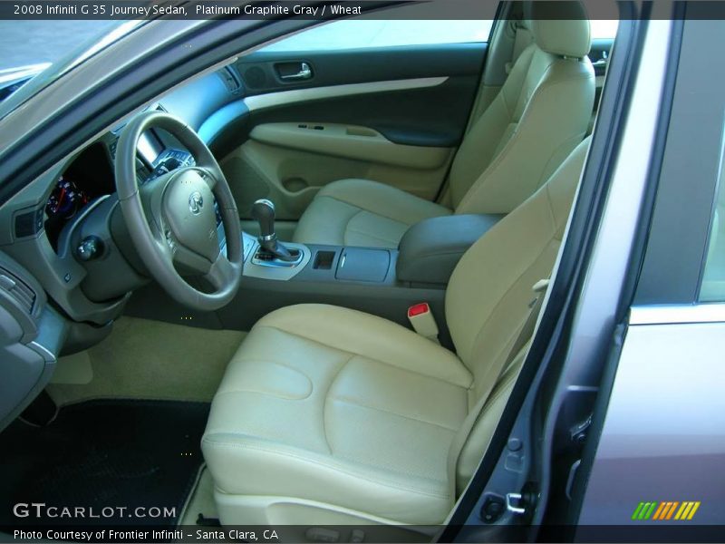 Platinum Graphite Gray / Wheat 2008 Infiniti G 35 Journey Sedan