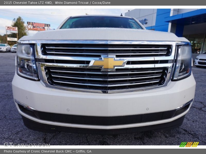 White Diamond Tricoat / Cocoa/Dune 2015 Chevrolet Tahoe LTZ 4WD
