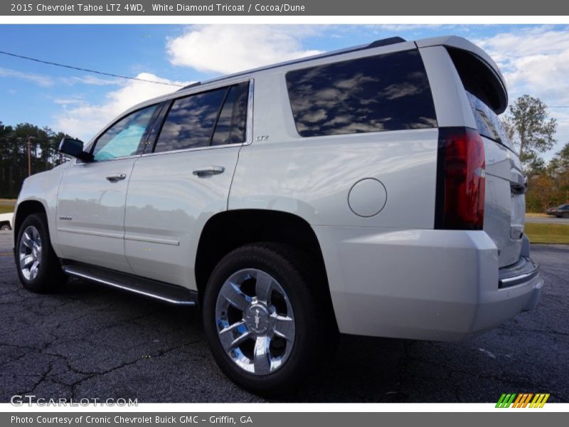 White Diamond Tricoat / Cocoa/Dune 2015 Chevrolet Tahoe LTZ 4WD