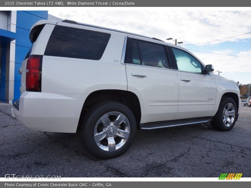 White Diamond Tricoat / Cocoa/Dune 2015 Chevrolet Tahoe LTZ 4WD