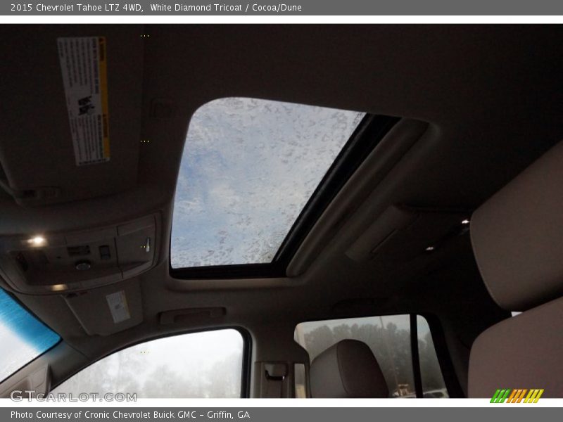 White Diamond Tricoat / Cocoa/Dune 2015 Chevrolet Tahoe LTZ 4WD