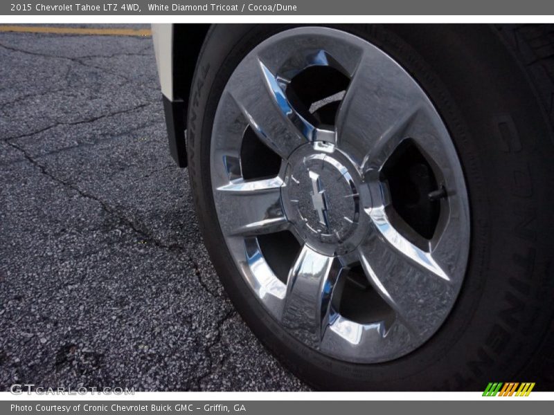 White Diamond Tricoat / Cocoa/Dune 2015 Chevrolet Tahoe LTZ 4WD