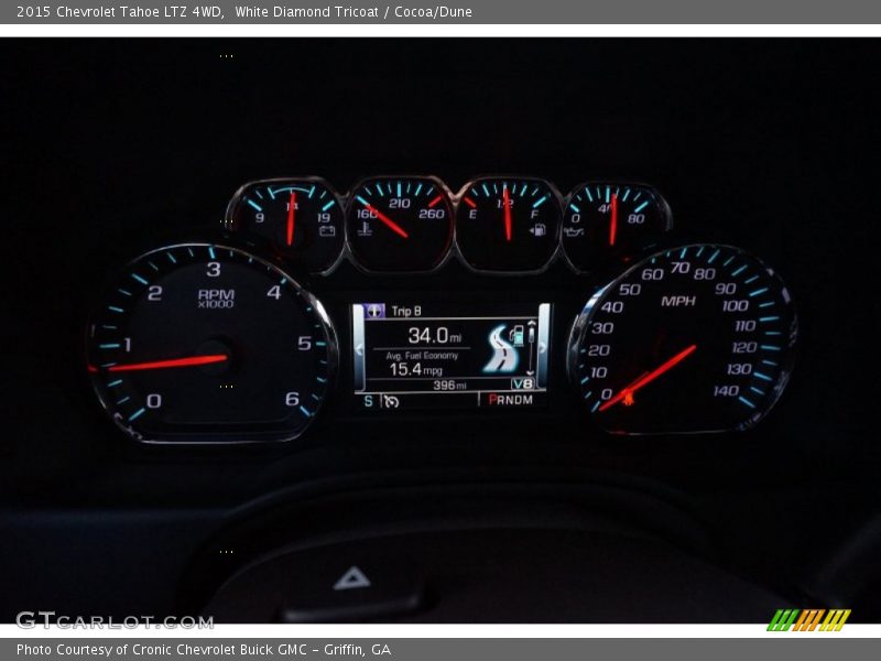 White Diamond Tricoat / Cocoa/Dune 2015 Chevrolet Tahoe LTZ 4WD