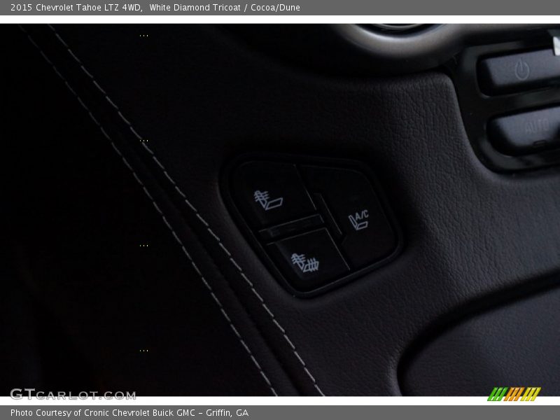 White Diamond Tricoat / Cocoa/Dune 2015 Chevrolet Tahoe LTZ 4WD