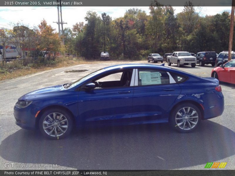 Vivid Blue Pearl / Black 2015 Chrysler 200 S