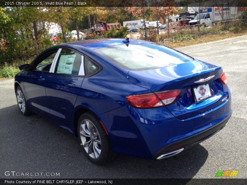 Vivid Blue Pearl / Black 2015 Chrysler 200 S