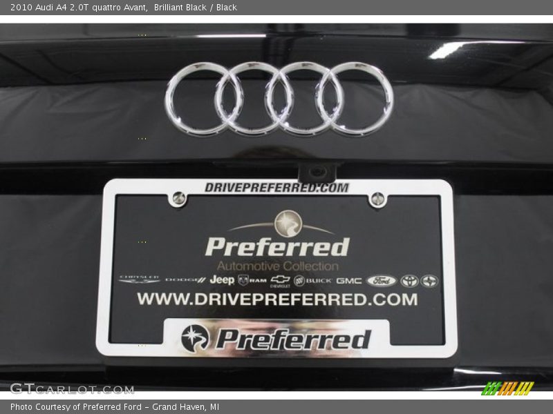 Brilliant Black / Black 2010 Audi A4 2.0T quattro Avant