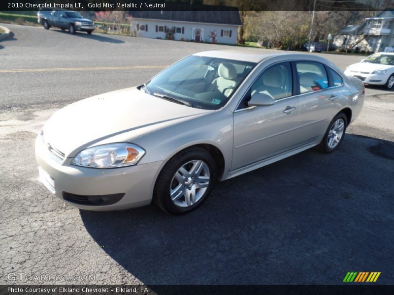 Gold Mist Metallic / Neutral 2010 Chevrolet Impala LT