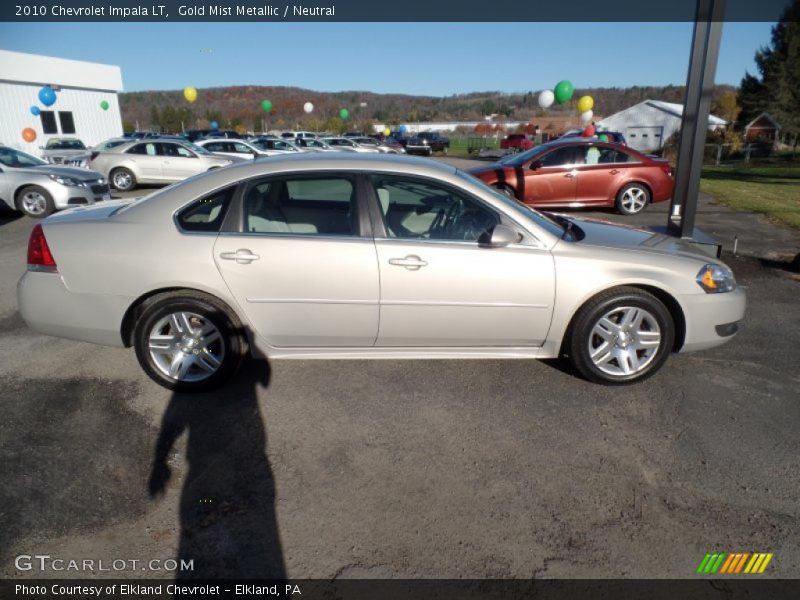 Gold Mist Metallic / Neutral 2010 Chevrolet Impala LT